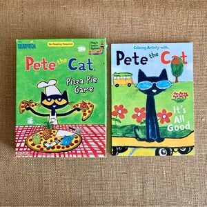 PETE THE CAT Pizza Pie Game & Pete the Cat Coloring Book